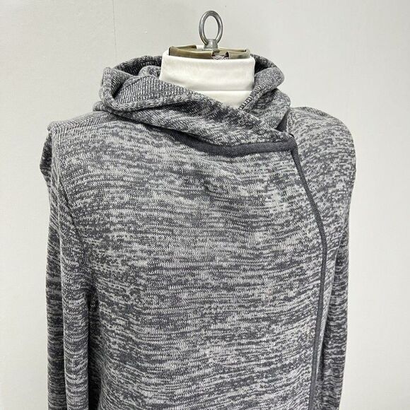 Lululemon Peace of Mind Wrap Hooded Sweater  Cardigan Dark Slate Size 8 - Picture 4 of 14